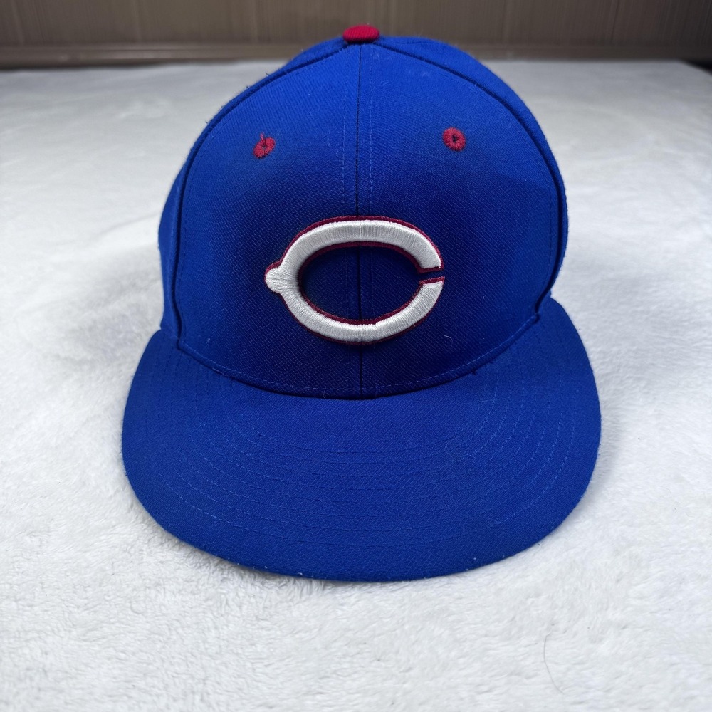 C Logo Hat Cap Fitted Mens 6 7/8 Blue Baseball Richardson PTS 65 Surge